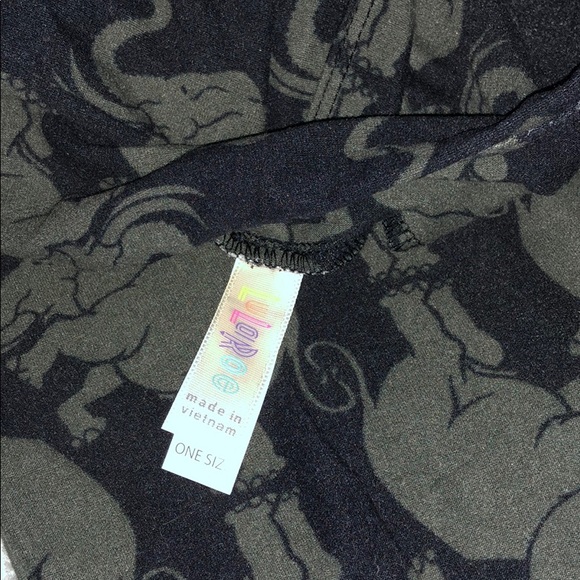 OS LuLaRoe Elephant Leggings - Picture 3 of 3
